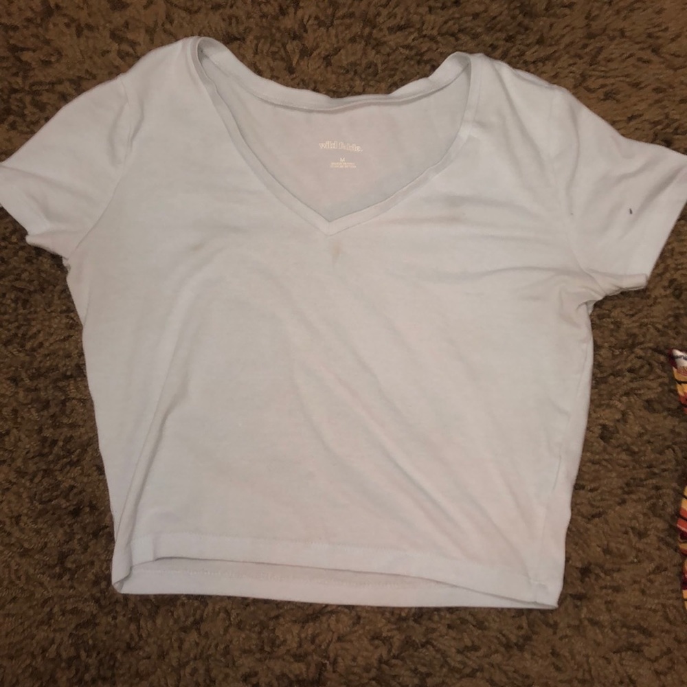 Cropped shirt.